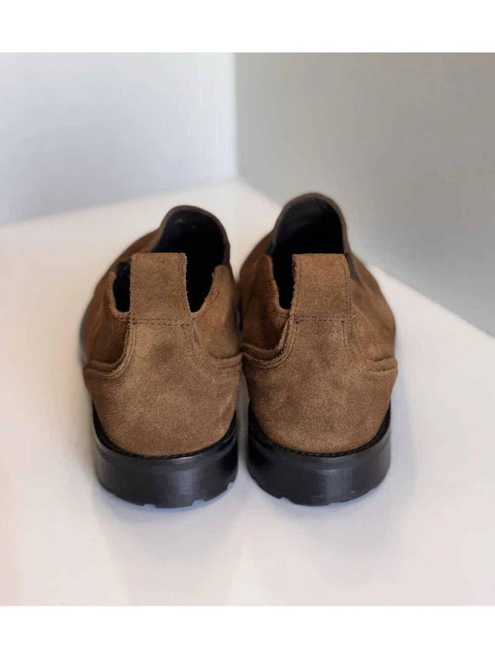Bacco Bucci Studio Meredith Men's Brown Suede Pull On Casual Ankle Boots Size 12